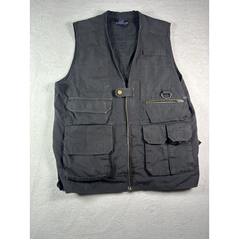 5.11 511 TACTICAL Series Taclite Pro Vest 80008 Black Canvas Mens Large Ripstop